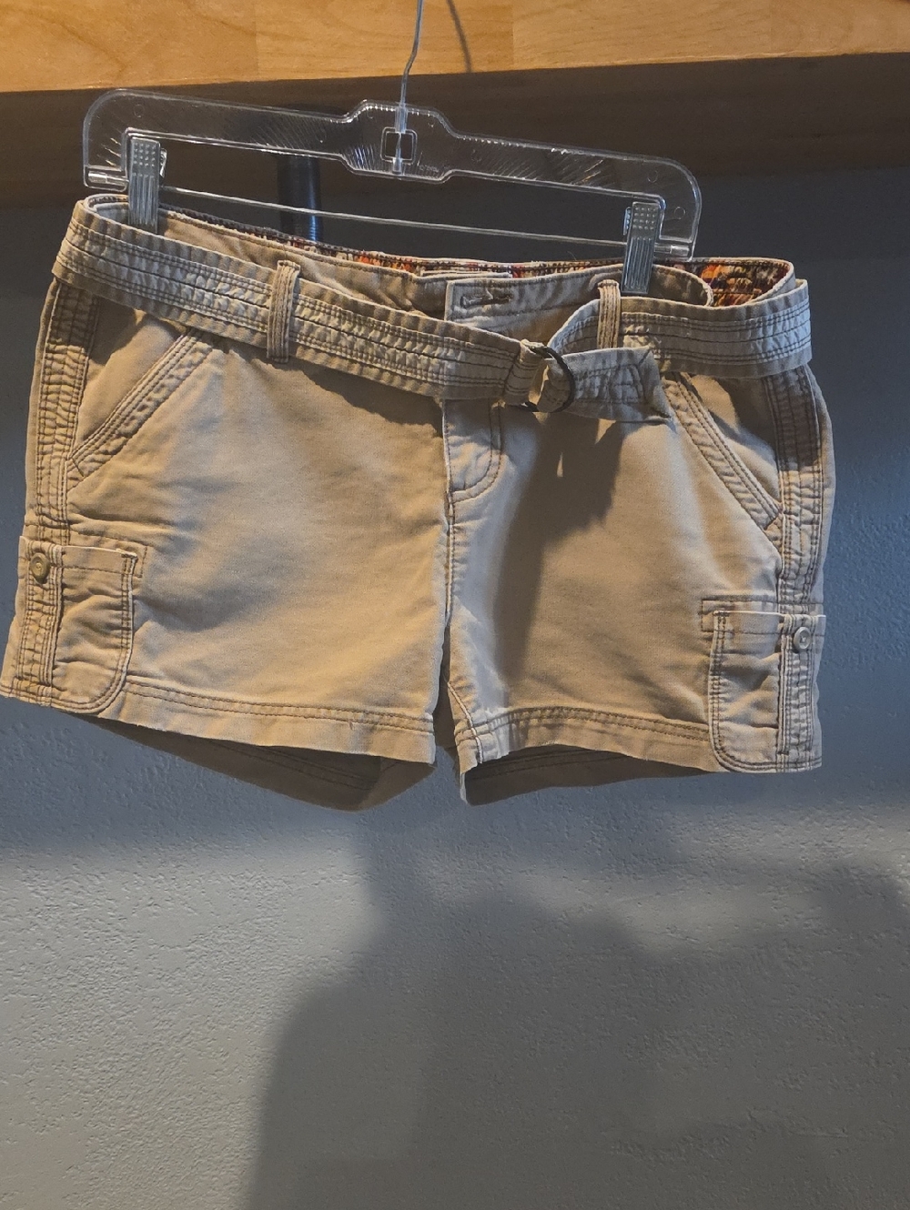 Maurices Tan Belted Cargo Shorts